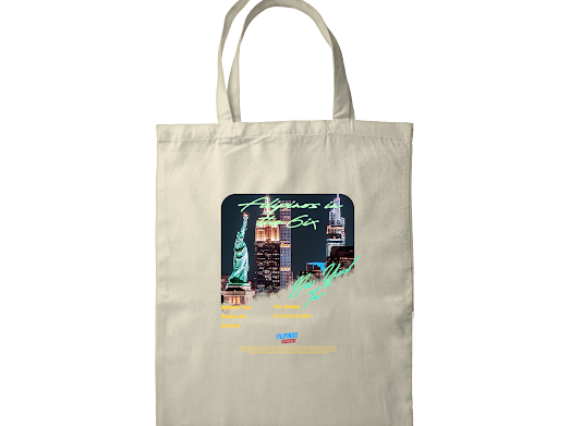 NEW YORK TOUR OFF-WHITE TOTE BAG