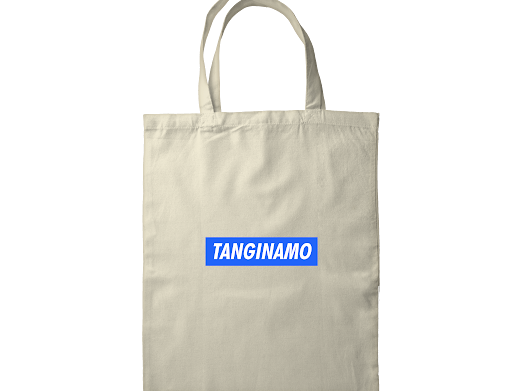 TANGINAMO OFF-WHITE TOTE BAG